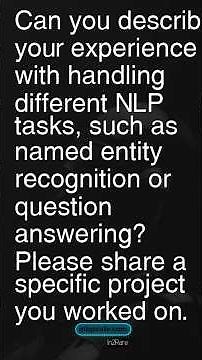 Today’s Ques: Handling different NLP task #machinelearning #interviewprep #artificialintelligence