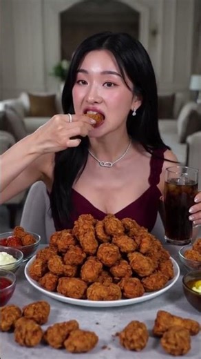 CHICKEN FRY MUKBANG 🍗 #viralshorts #shorts