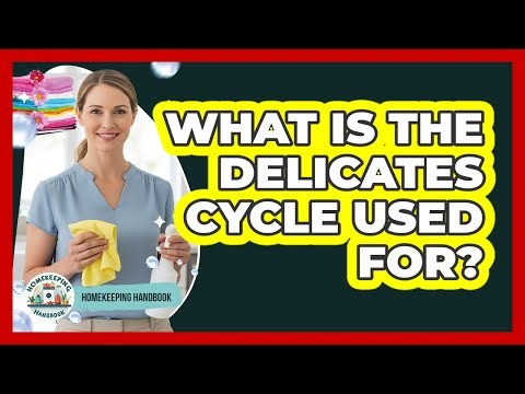 What Is The Delicates Cycle Used For?