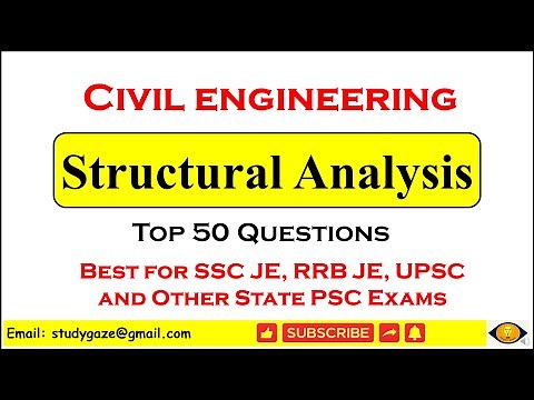 Structural analysis MCQ | Theory of structures objective questions | Civil engineering | RRB JE