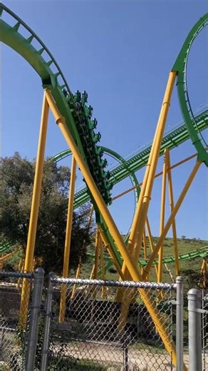 Off-ride Riddler’s Revenge at Six Flags Magic Mountain #rollercoaster #sixflagsmagicmountain #ride