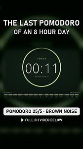 8 hours. 15 pomodoros. Can you finish? 💪 #shorts