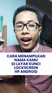 66K views · 5.8K reactions | Cara menampilkan nama kita di wallpaper lockscreen HP Android dengan mudah tanpa aplikasi #phonetutorial #inidiacaranya #fyp #SemogaBermanfaat #tipsandtricks #tips #trick #android #tutorial #tipsbuatkamu #berbagiinfo #infobuatkamu #fbpro | Andi Septiawan Putra | Facebook