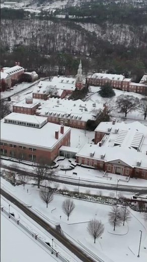 Take a look at the snowfall at the Samford University campus! #alabama #snow