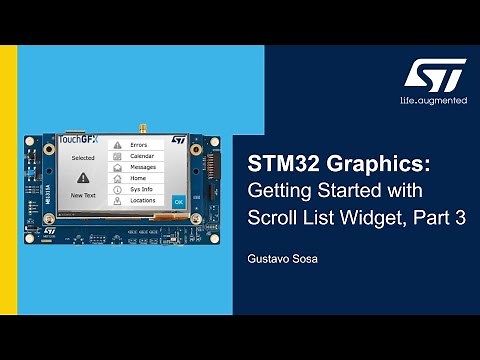 STM32 Graphics: Getting Started with Scroll List Widget, Part 3