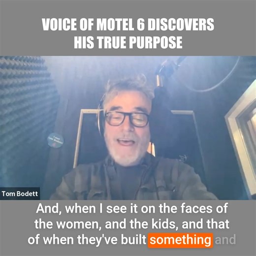 Our world is full of unhappiness and discomfort. Tom Bodett feels he's found a solution to heal and unite. He's the voice behind Motel 6's ad tagline, "we'll leave the light on for you." And his woodworking collective, HatchSpace, brings people together to create. And it also heals people dealing with trauma or substance abuse recovery. Hear why he says bringing people a little happiness and success is his true calling. #crazygoodturns #gratitude #generosity https://overcast.fm/ G9NPTdm8o/39:52 