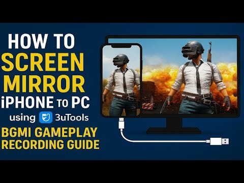 Best Way to Mirror iPhone on PC for BGMI Gameplay | 3uTools Tutorial in Telugu | No Elgato needed