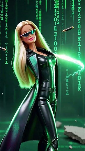 Barbie Goes Full Matrix Mode 😎💥 | Viral Barbie Edit