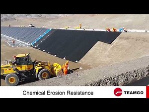 TEAMGO HDPE Geomembrane Pond Liner Installation process