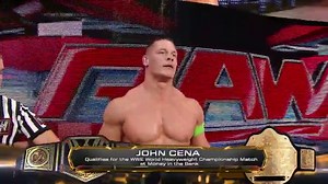 John Cena vs. Kane -Stretcher Match to Qualify for the WWE World Heavyweight Championship Ladder Match: Raw, June 16, 2014