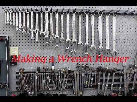 How I made a quick access wrench organizer hanger!