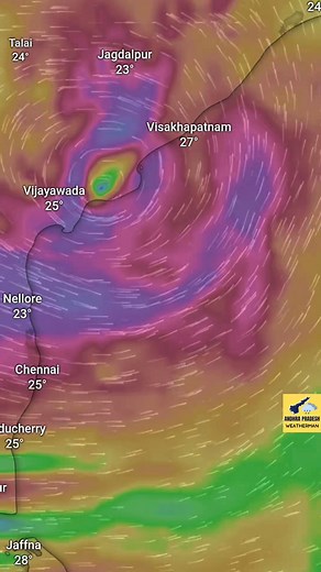 434K views · 5K reactions | మొంతా తుఫాన్ ప్రస్తుత పరిస్ధితి | Andhra Pradesh Weatherman | Facebook