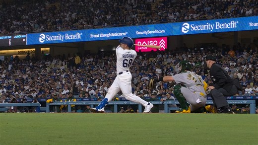 Dalton Rushing pega 1er hit en MLB