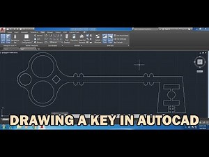 How to draw a Key in AutoCAD: Good and easy drawing practice exercise