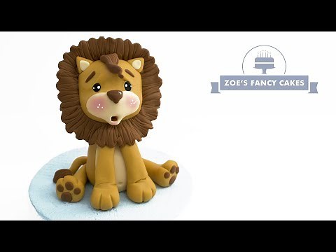 Super cute Lion Cake topper tutorial. Animals, wildlife, nature, the great outdoors.