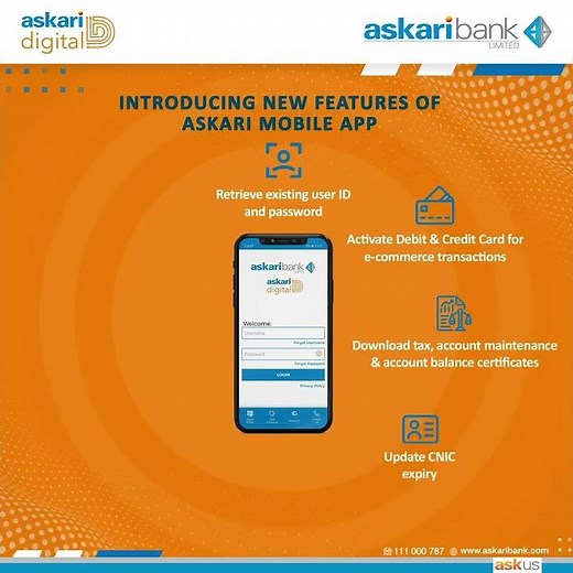 New Features of Askari Mobile App