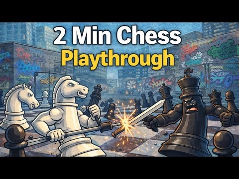 2 Minute Chess Game Walkthrough | Beginner Wins & Losses, Fast Decision Making
