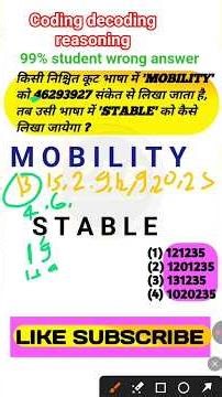 Coding–Decoding Reasoning Trick 🔥 | Easy Logic in 30 Seconds 🧠 #shorts #rrbrailwaygroupd