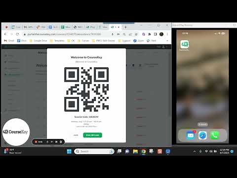 CourseKey Tutorials: How to Check In Using a QR Code