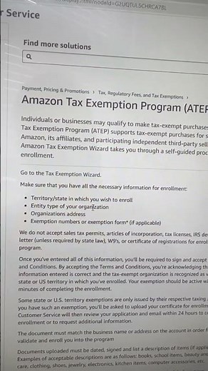 How to set up your tax exempt on amazon