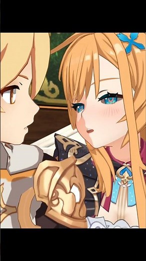 Let her Kiss #genshinimpact #escoffier #aether #genshin #animation