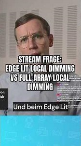 👆Viewer question: Edge-lit local dimming vs. full-array local dimming? #television #livestream