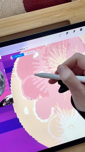 15K views · 843 reactions | Watch til the end to see the animation ☁️ Throwback to when I drew this big pixel moon  now I’ve added it to the prototype as part of one of the background options! Had a lot of fun making the clouds and stars animated… it’s so fun to see the pixels come to life! #unity2d #indiegamedev #pixelart #pixel #clouds #moon #fullmoon #indiegame | Pixebo | Facebook