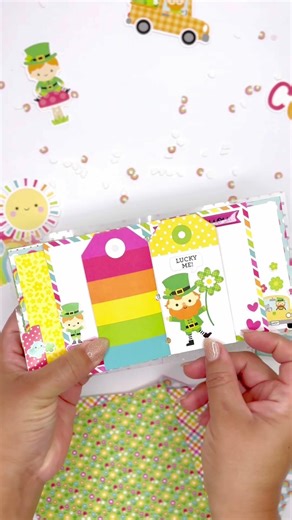 Mini album using Doodlebug Lucky Me Collection… #craftwithme #minialbum #papercrafting #scrapbooking