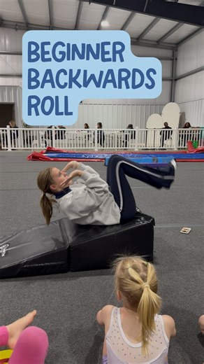 The Tumble Hub | Backward rolls don’t just happen — they’re taught. In this gymnastics reel, Coach breaks down the backward roll using a wedge mat so our... | Instagram