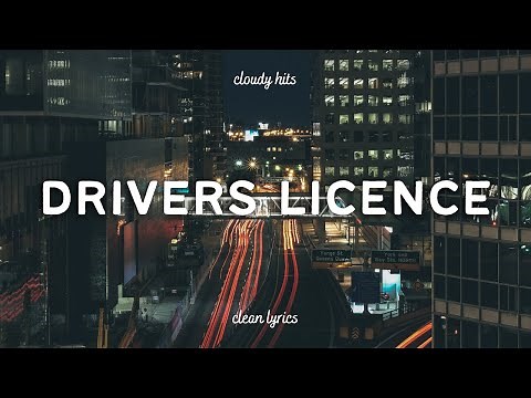 Olivia Rodrigo - drivers licence (Clean - Lyrics)