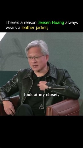 The reason behind leather jacket 🧥 Jensen Huang, the CEO of Nvidia💗 #phonk #music #feedshorts#shorts