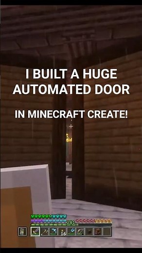 I built a massive secret library door in Minecraft!