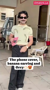 From a memory-packed phone cover to that funky earring… #Orry is once again serving his signature vibe 💕✨ | PinkVilla
