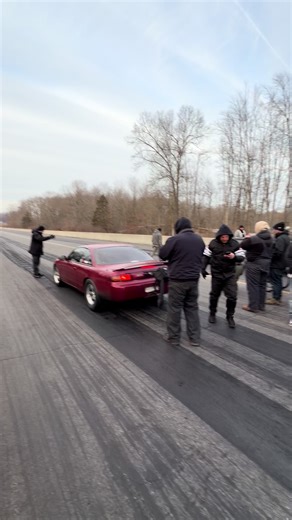 240sx VS Ford Mustang @ Maple Grove back half No Prep!!