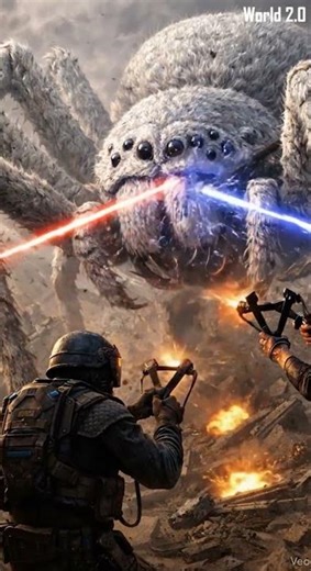 Humans vs Giant Spiders