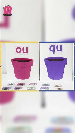 Jolly Phonics Digraphs - The Garden of word Blossoms QU/ OU