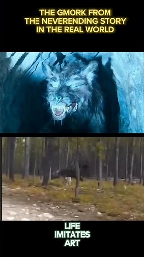 The Neverending Story's Gmork, the giant evil black wolf in real life!