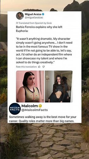 Barbie Ferreira explains why she left Euphoria