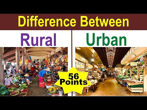 Rural vs Urban | Difference between Urban & Rural Societies | Urban & Rural Markets Differences
