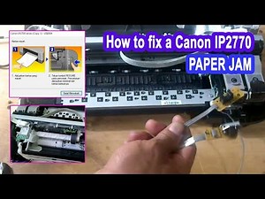 How to fix a canon ip2770 printer paper jam
