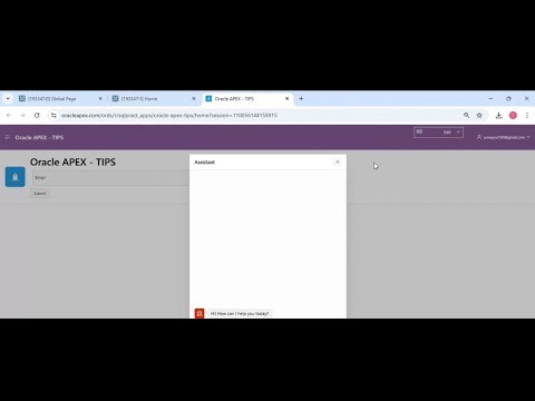 Oracle APEX Tutorial: Creating a Beautiful Welcome Message UI with AI Assistance