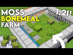 MOSS BONEMEAL Farm TUTORIAL for Minecraft Bedrock 1.21!