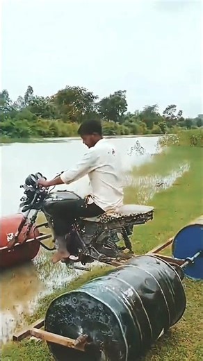 Homemade Motorcycle Boat Adventure! 🏍️🚤