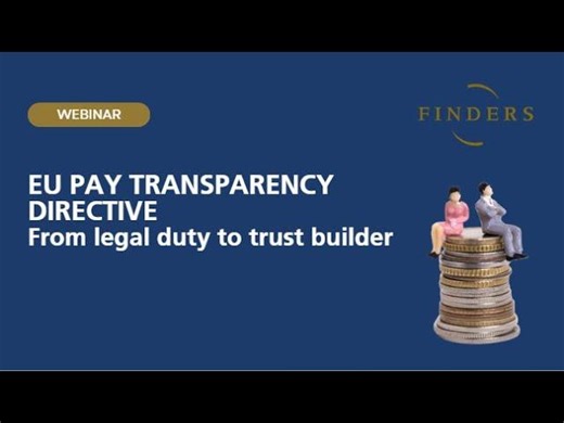 EU Pay Transparency Directive : From legal duty to trust builder | Key Webinar Insights | Finders SA
