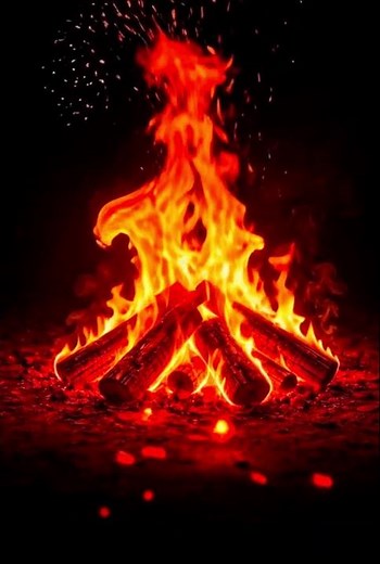 🔥 Realistic 3D Fire Animation | Ultra HD Burning Flames