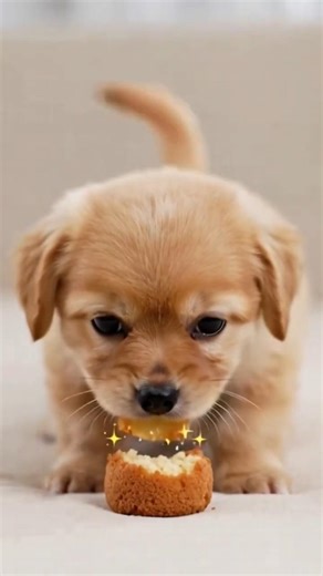 Cute 😍 Puppy eating Cake 🍰 #puppy #eating #cake #shorts