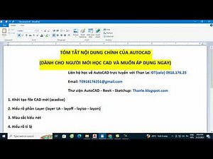 Hướng dẫn tự học nhanh nhất AutoCAD để áp dụng ngay vào công việc