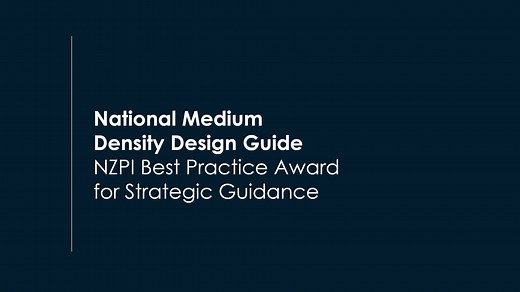 National Medium Density Design Guidelines