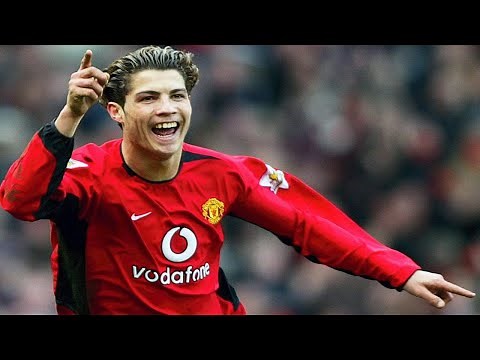 Cristiano Ronaldo - The first goal for Manchester United vs Portsmouth 2003