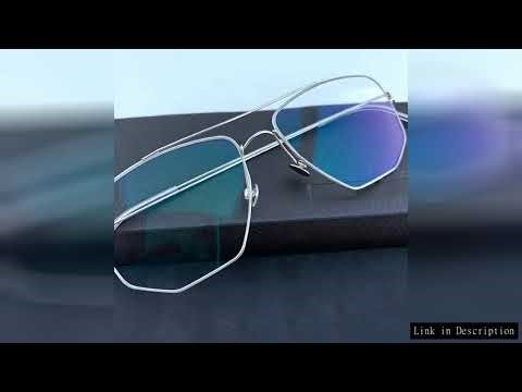 Denmark Square Glasses Frame Women Men's Glasses Frame Edwin Super Light Screwless Titanium Eyeglass